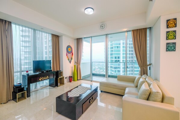 Living room - Luxurious 2BR Kemang Village Apartment (Jakarta)