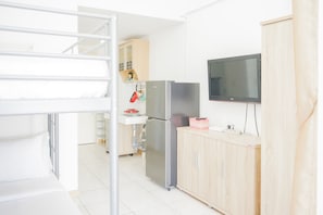 Room | Free WiFi, bed sheets - Comfort Studio Apartment M-Town Residence (Gading Serpong)