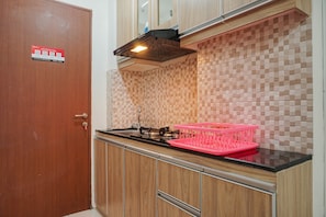 Chambre | Cuisine privée | Réfrigérateur, surface de cuisson, lave-vaisselle