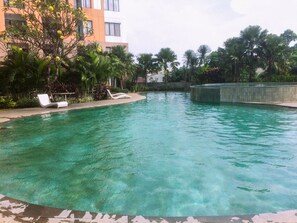 Outdoor pool - Comfort 2BR Apartment at Cervino Village (Jakarta)