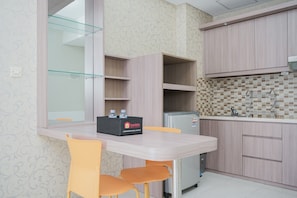 Chambre | Cuisine privée | Réfrigérateur, plaque de cuisson, lave-vaisselle