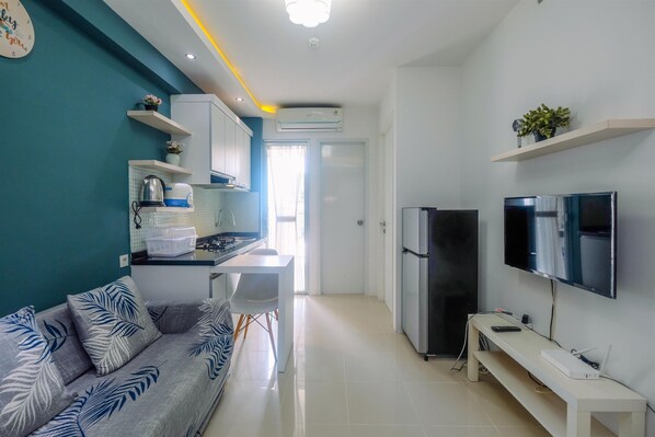 TV - Clean and Simply Cozy 2BR Bassura City Apartment (Jakarta)