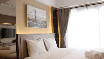 Kamar | Wi-Fi gratis dan seprai linen