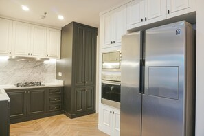 Chambre | Cuisine privée | Réfrigérateur, plaque de cuisson