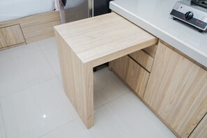 Room | Free WiFi, bed sheets - Fully Furnished with Cozy Design Studio Poris 88 Apartment (Tangerang)