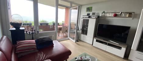 Smart-TV, DVD-Player, Bücher, Musikbibliothek