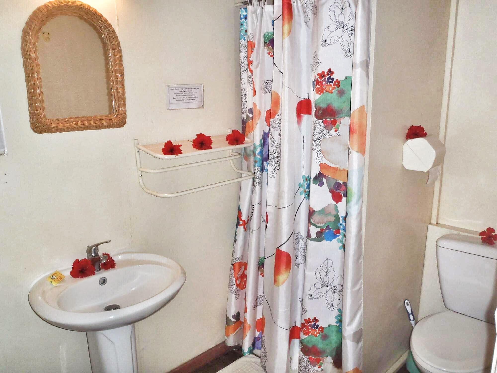 Shower, towels