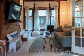 TV connectée, cheminée