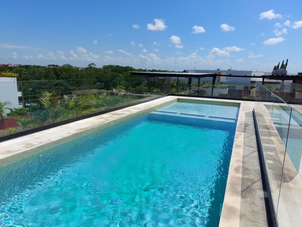 Rooftop pool