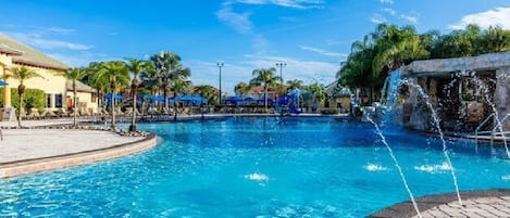 A heated pool