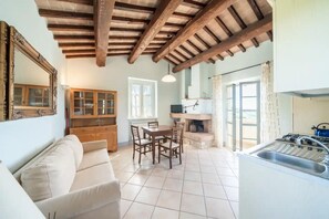 Televisión, chimenea