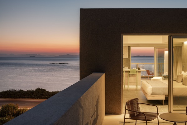 Loft Apartment, Sea View | Biancheria da letto di alta qualità, una cassaforte in camera