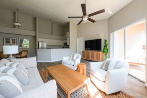 Family Apartment, 2 Bedrooms (Self Check-in with Virtual Front Desk) | Living area | Flat-screen TV - Kasa Wellington South Florida (Wellington)