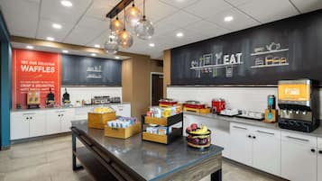 Free daily buffet breakfast