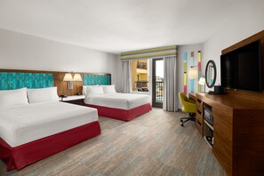 Room, 2 Queen Beds, Balcony (Refrigerator & Microwave) | In-room safe, desk, blackout drapes, soundproofing - Hampton Inn by Hilton Carefree (Carefree)