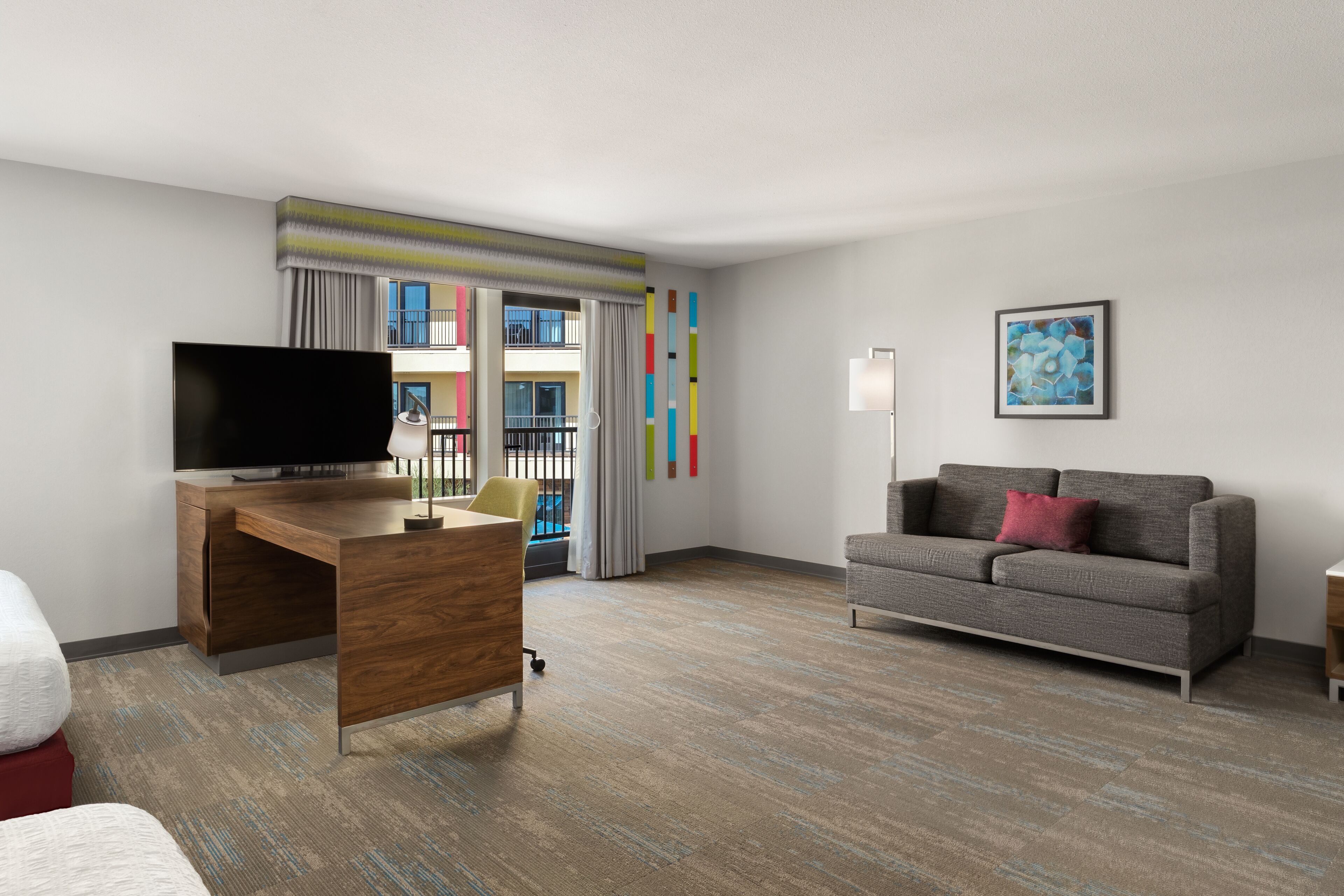 suite, 2 queen beds, refrigerator & microwave (balcony) | in-room safe, desk, blackout curtains, soundproofing