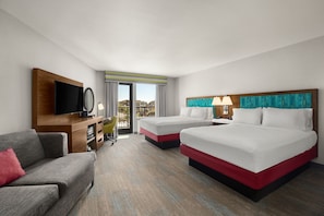 Room, Multiple Beds, Balcony | In-room safe, desk, blackout curtains, soundproofing - Hampton Inn by Hilton Carefree (Carefree)