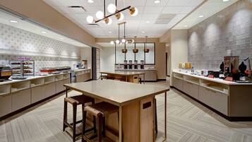 Free daily buffet breakfast