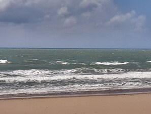 En la playa 