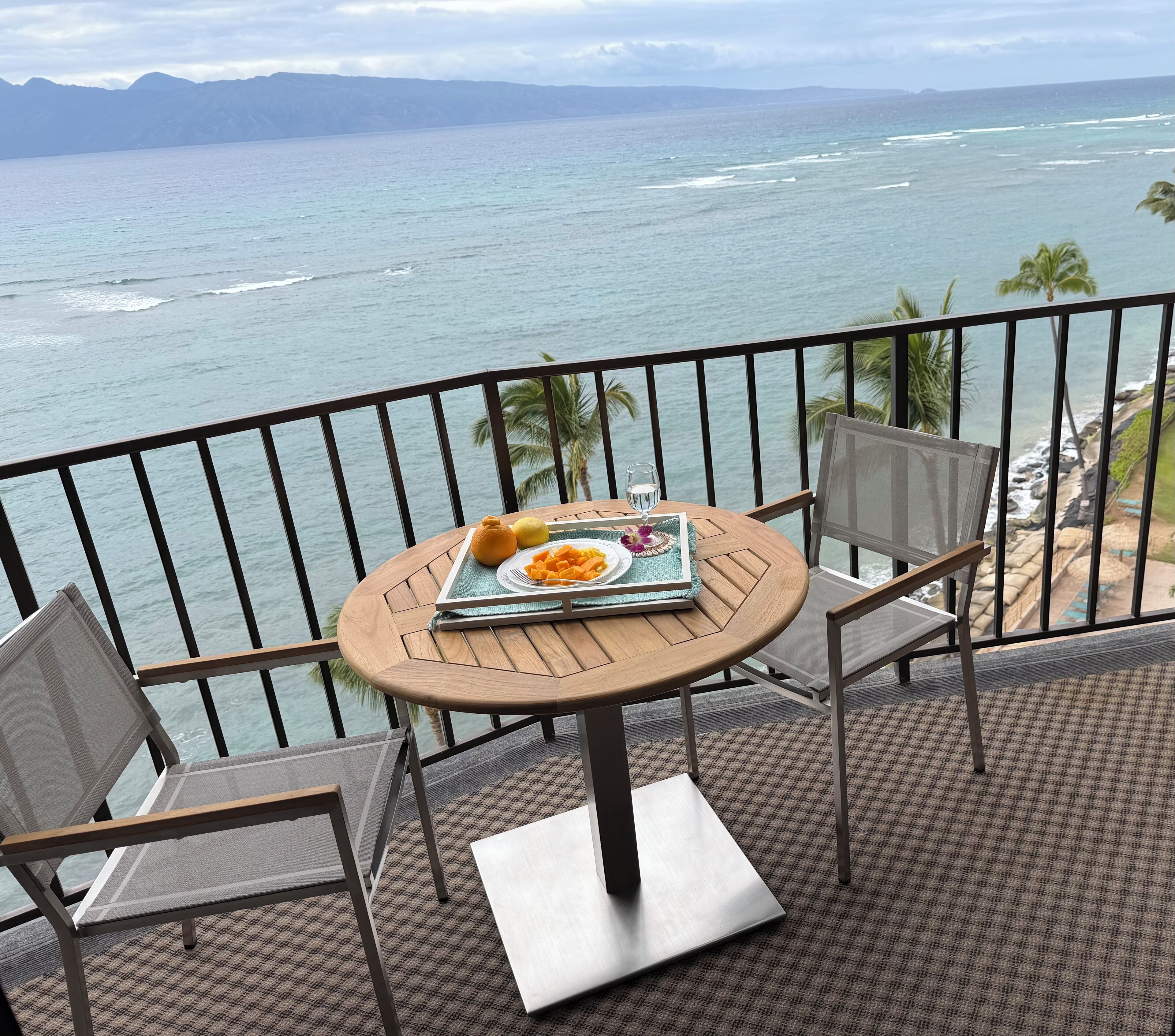 Direct oceanfront views from the 10th floor.