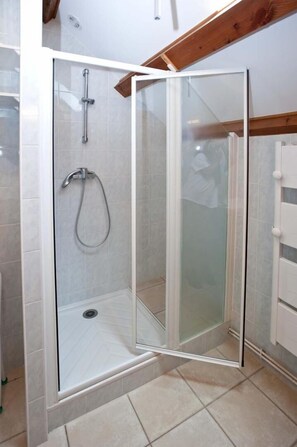 Shower, hair dryer