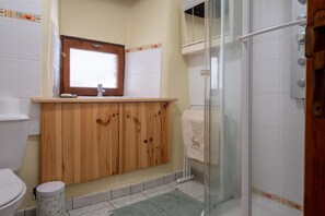 Douche, séchoir à cheveux