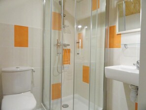 Shower, hair dryer