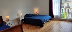 2 chambres, fer et planche à repasser, Wi-Fi gratuit, draps fournis