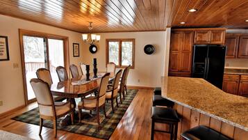 House, Multiple Beds, Fireplace | Dining