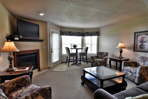 Condo, 1 King Bed with Sofa bed, Patio | Living area - Unit 311 1 BD/ 1 BA Condo (Birchwood)