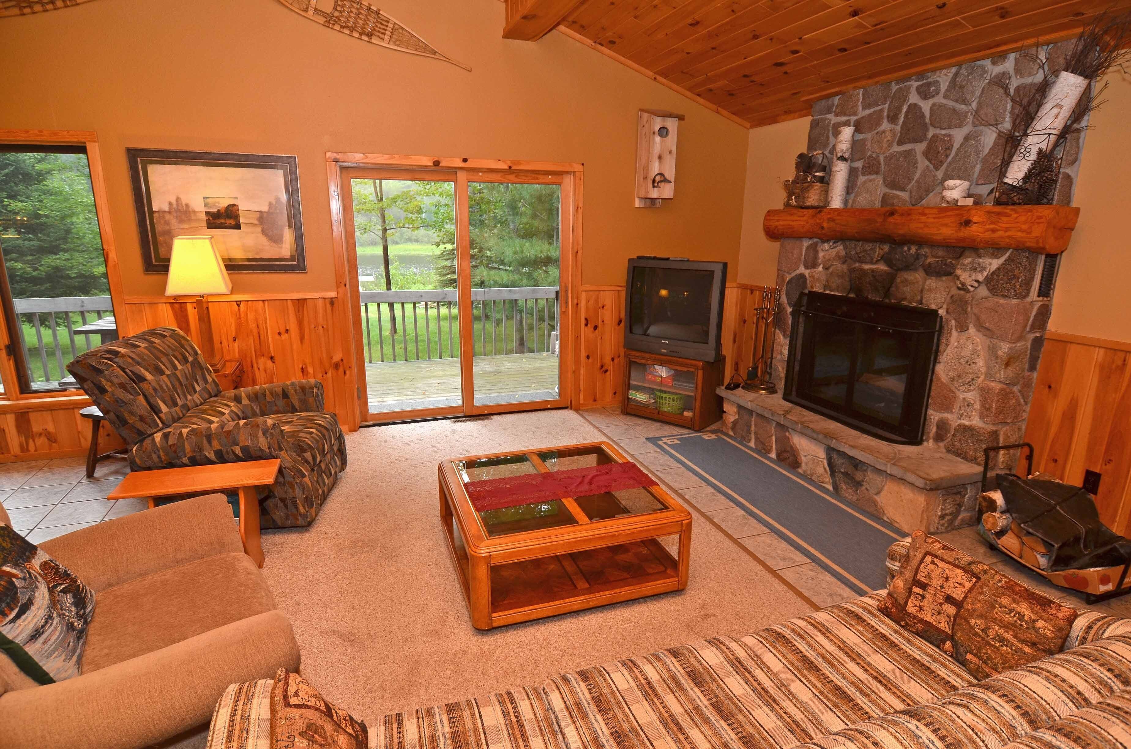 House, Multiple Beds, Patio | Living room | TV, fireplace