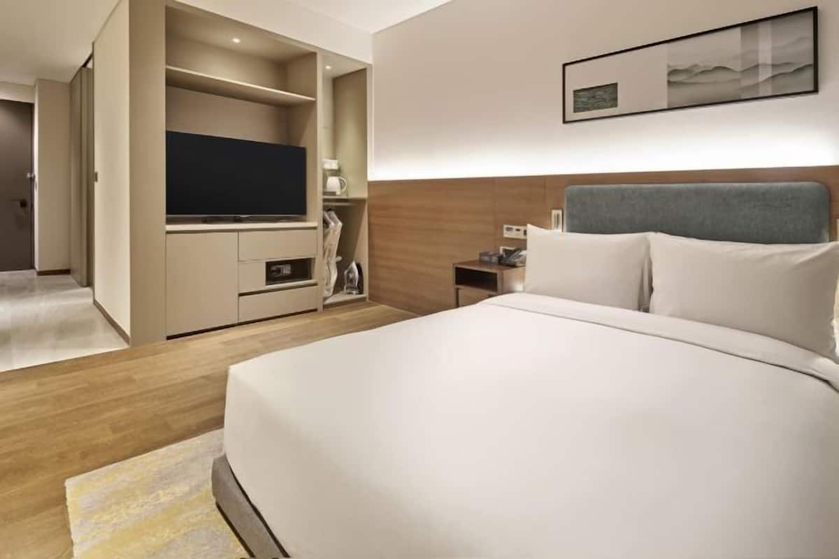 1 Schlafzimmer, Zimmersafe, Verdunkelungsvorhänge, Bügeleisen/Bügelbrett