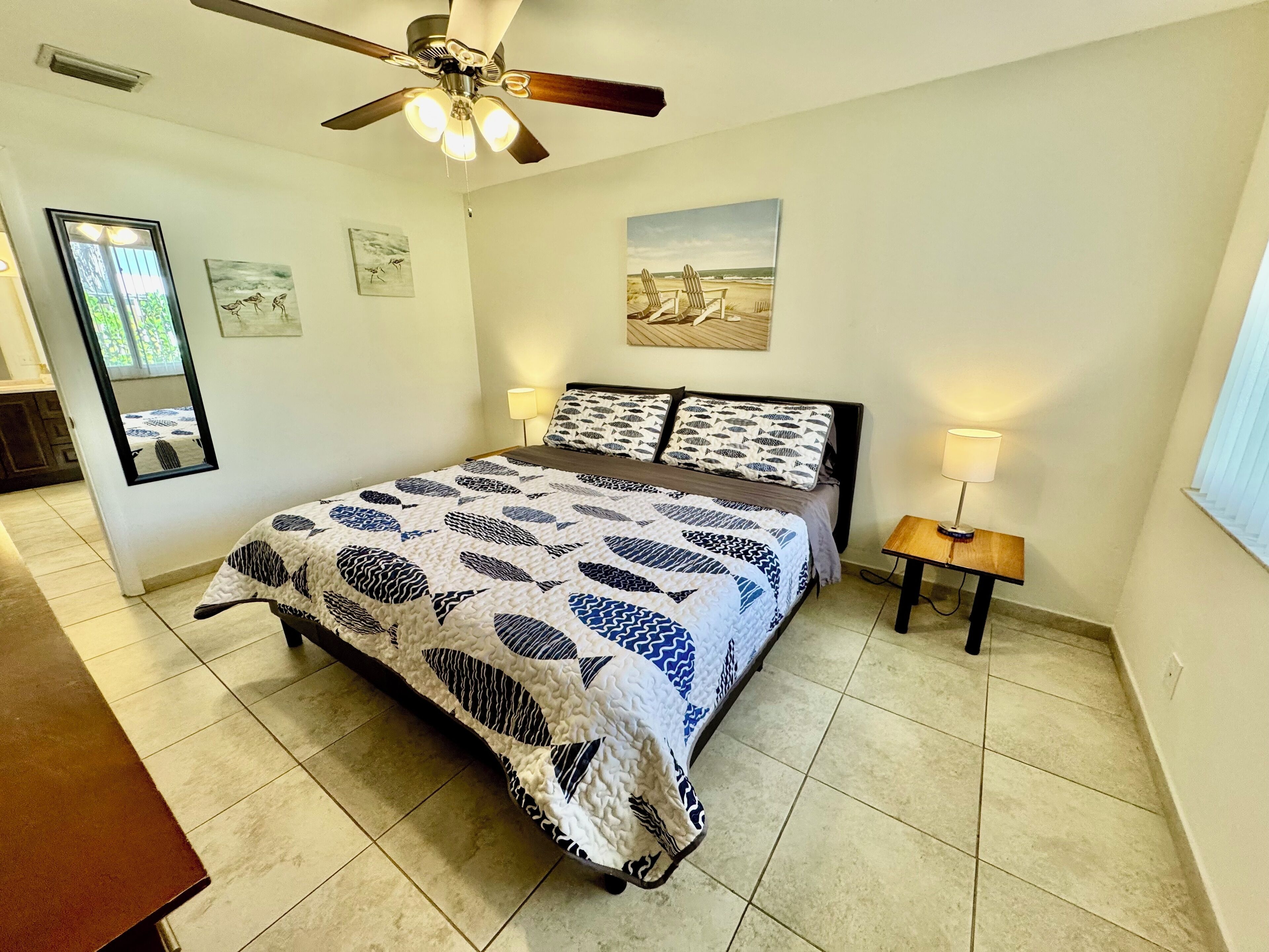 1 間睡房、熨斗/熨衫板、免費 Wi-Fi、床單