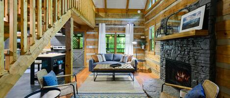 Smart TV, fireplace, video games, Netflix