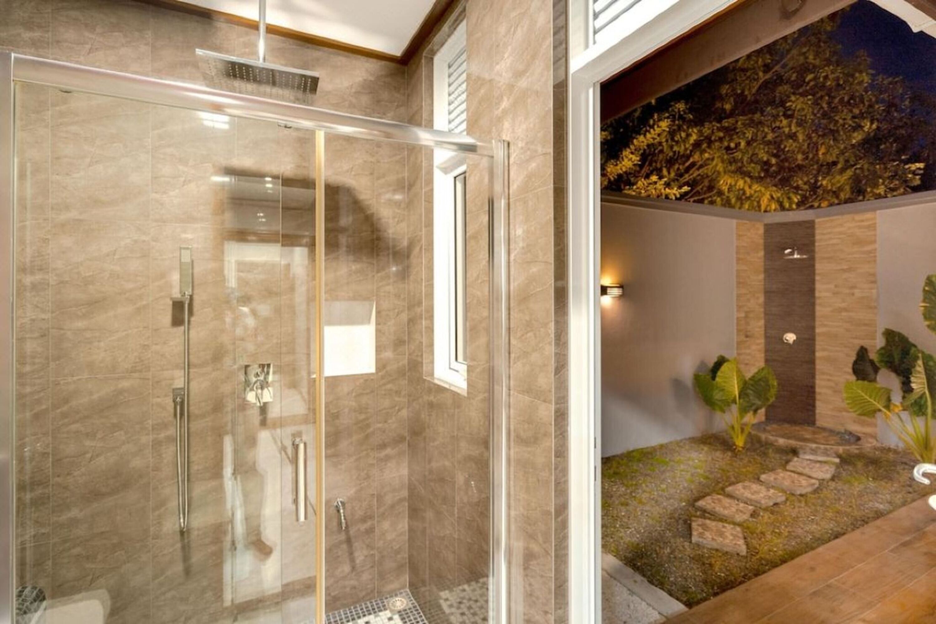 Luxury Villa With Pool | Bathroom | Shower, rainfall showerhead, designer toiletries, hair dryer