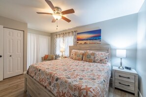 Condo, Multiple Beds, Pool View | 2 bedrooms, individually decorated, individually furnished, free WiFi