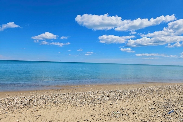 Sun loungers, beach towels