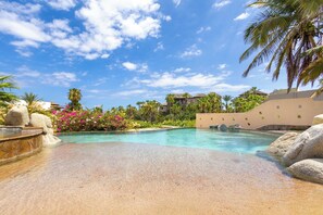 Outdoor pool - Beautiful Villa in Exclusive Enclave Private Beach. Staff and Concierge included (Cabo San Lucas)