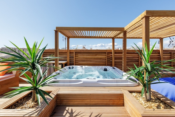 Idromassaggio all'aperto