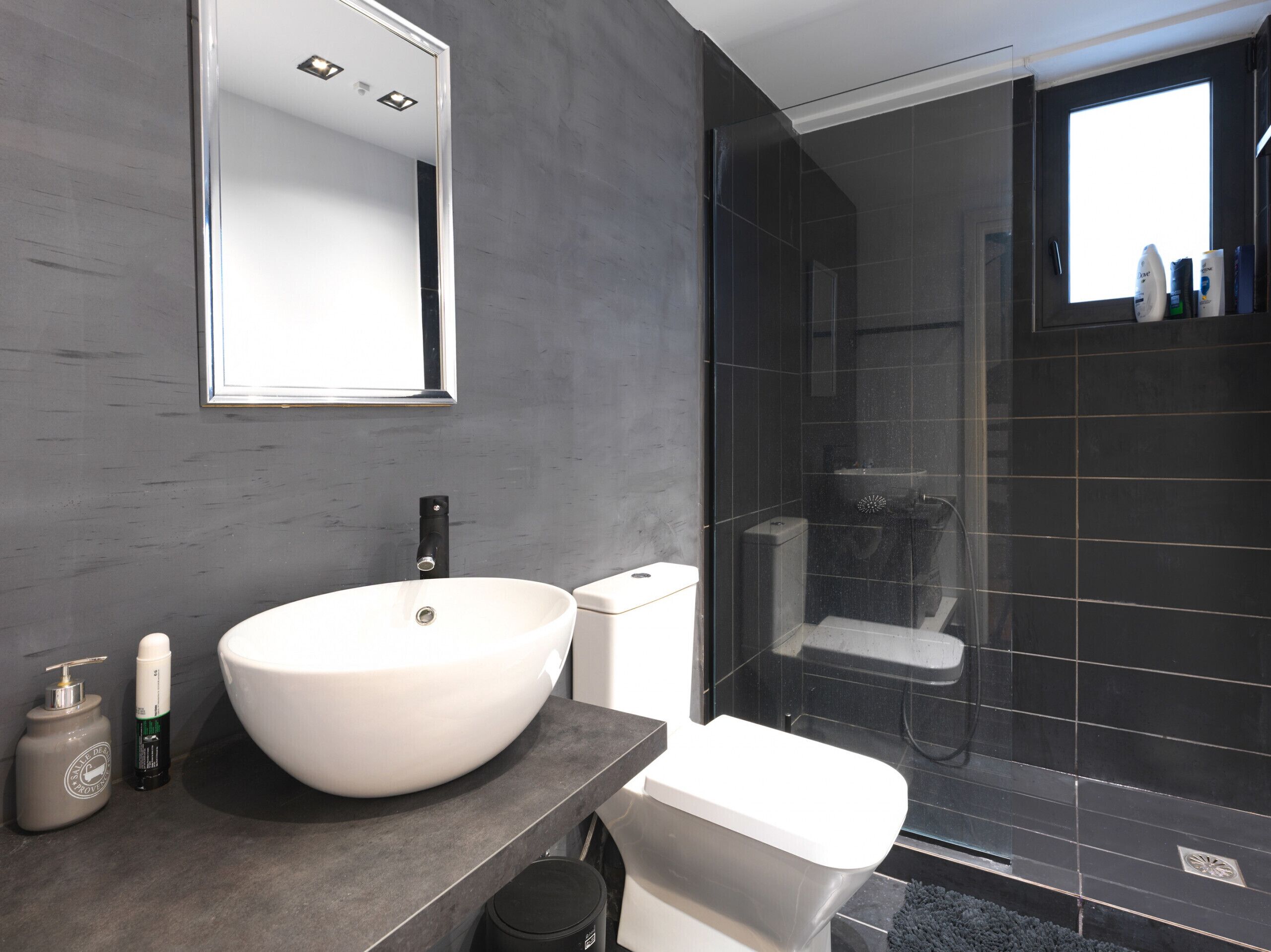 Shower, hair dryer