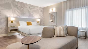Chambre, 1 très grand lit, accessible aux personnes à mobilité réduite, non-fumeurs | Literie de qualité supérieure, bureau