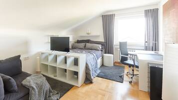City Condo | 2 bedrooms, desk, laptop workspace, iron/ironing board