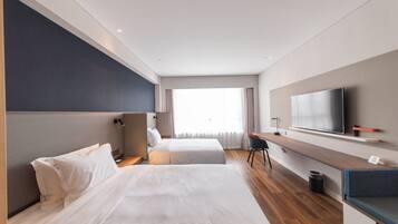 Standard Room, 2 Single Beds (Extra Space) | In-room safe, individually decorated, desk, blackout curtains