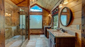 Cabin, 4 Bedrooms | Bathroom - Crystal Sky by Escape to Blue Ridge (Mineral Bluff)