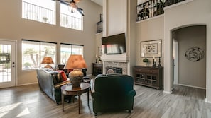 Studio (4 Bedrooms) | Living area - Spectacular Golf Course Home With Pool and Views! (Gilbert)