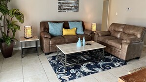 Smart TV, fireplace, video games