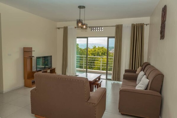 TV - 2 bedroom apartment at Vision City (Kigali)