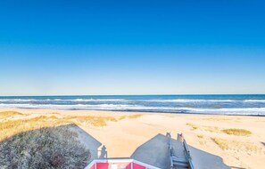 Vlak bij het strand