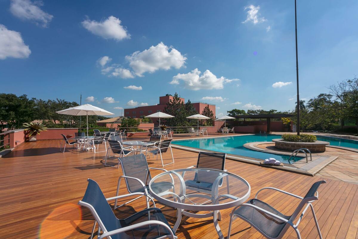 indoor pool, outdoor pool, pool loungers