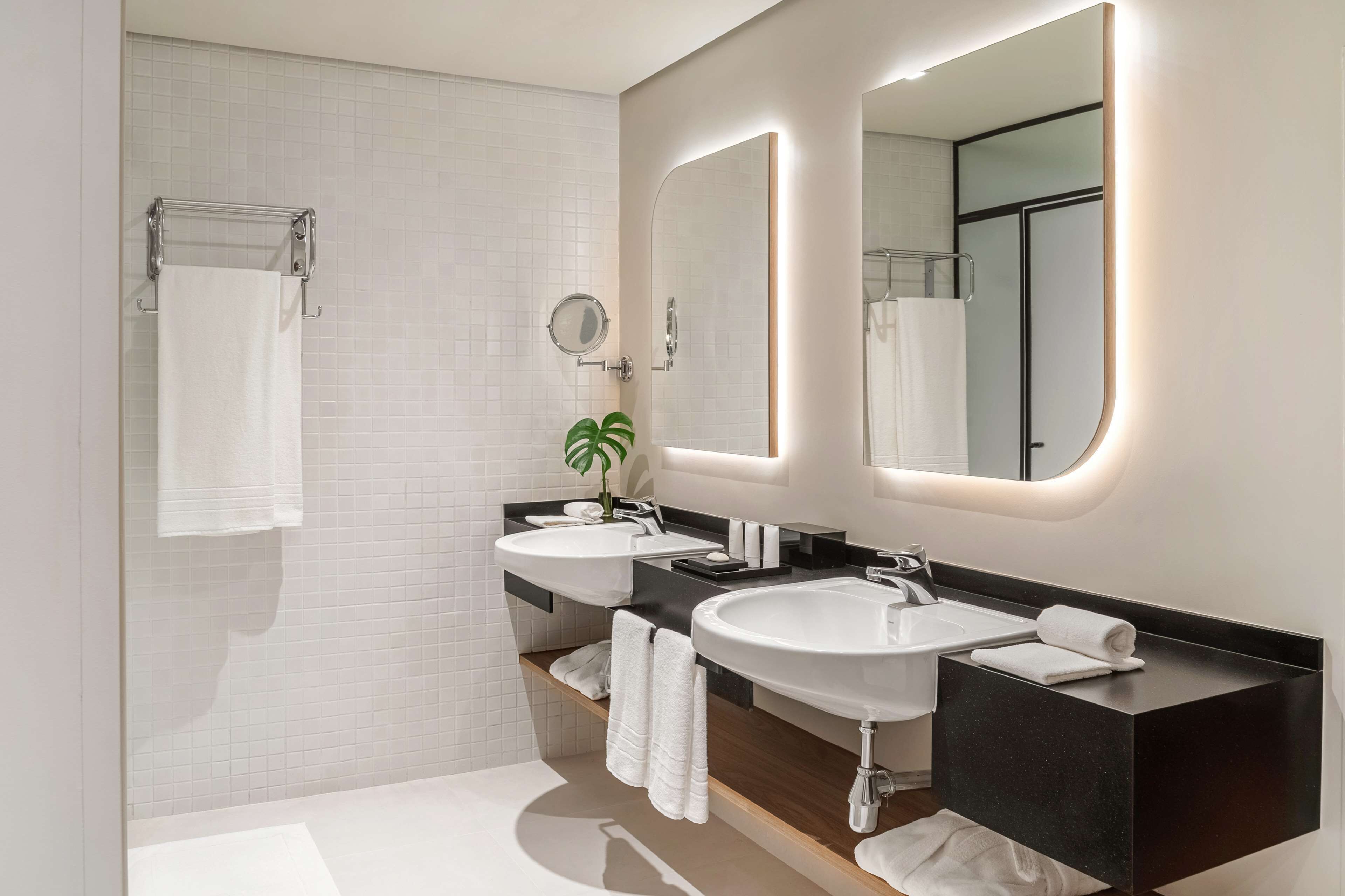 shower, free toiletries, hair dryer, slippers